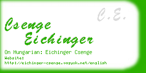 csenge eichinger business card